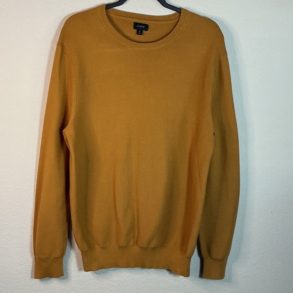 J. Crew Other - J.Crew Men’s Mustard Knit Sweater Crewneck Size M